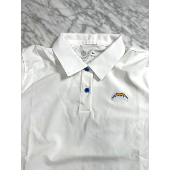Nike On Field Los Angeles Chargers NFL Polo Shirt CW3328-100 Womens Medium - Picture 3 of 10